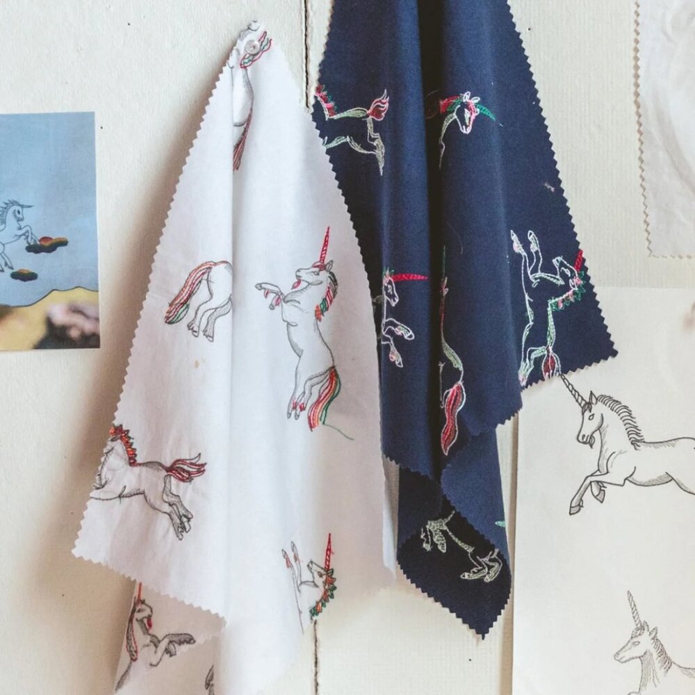 Printfresh Rainbow Unicorn Embroidered Pajama Pan… - image 2